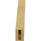 Ekena Millwork 3-inch W x 12-inch D x 16-inch H Copenhagen Rough Cedar Woodgrain TimberThane Knee Brace, Primed BRCUR03X12X16CHGRCPR - alternate 4